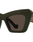 Anagram Green Cat Eye Sunglasses