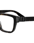 CD IconO S1I Havana Geometric Eyeglasses