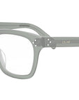 CELINE 3 Dots Green Square Eyeglasses