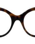 Curvy Havana Round Eyeglasses