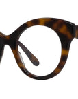 Curvy Havana Round Eyeglasses