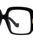 Anagram Black Rectangular Eyeglasses