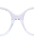 Thin Transparent Oval Eyeglasses