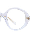 Thin Transparent Oval Eyeglasses