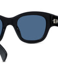 Boke Flower Black Geometric Sunglasses