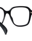 Boke Flower Black Square Eyeglasses