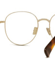 Boke Flower Yellow Round Eyeglasses