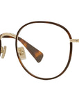 Boke Flower Yellow Round Eyeglasses