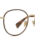 Boke Flower Yellow Round Eyeglasses