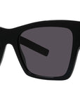 Plumetis Black Geometric Sunglasses