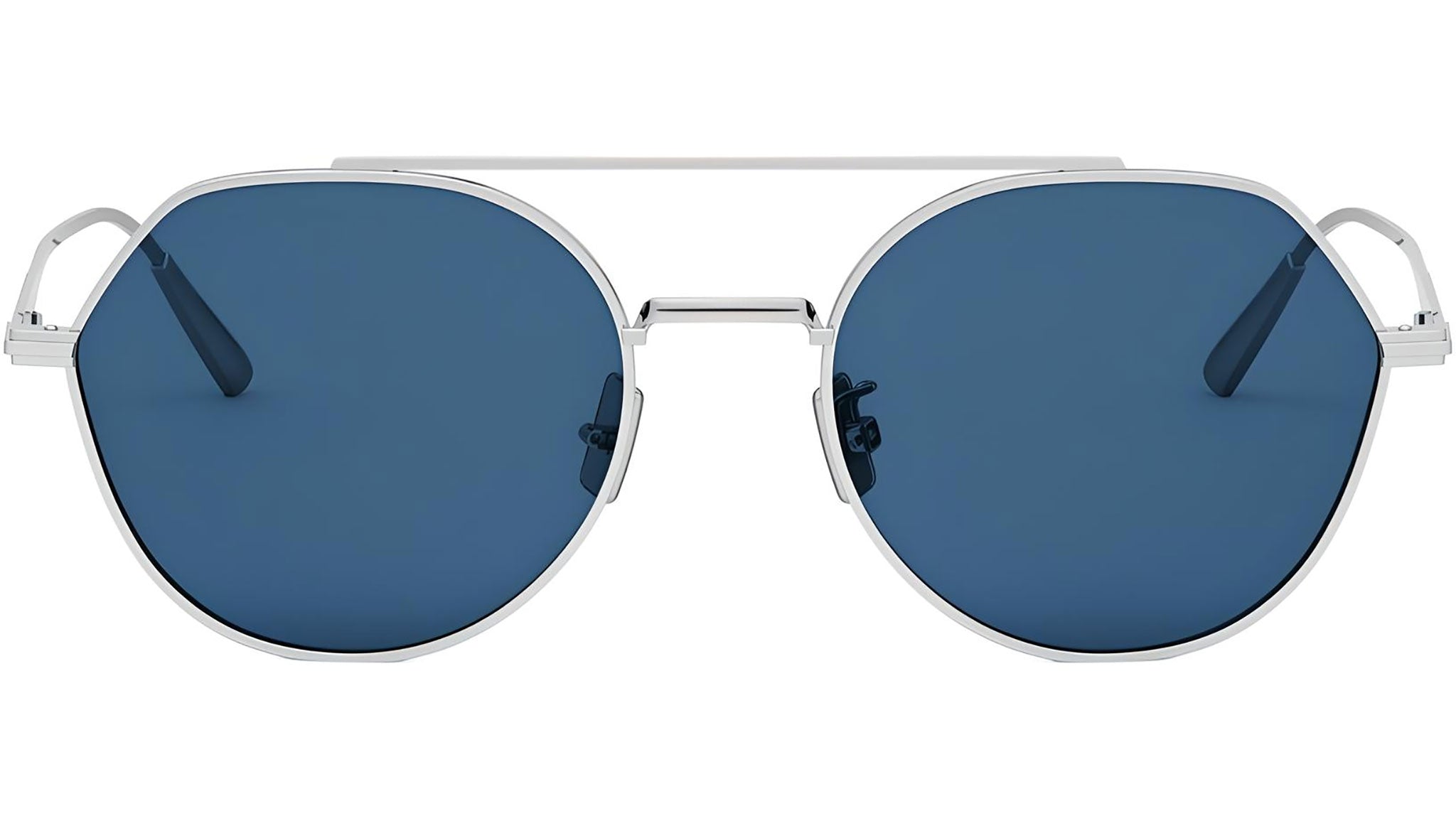 DiorBlackSuit R6U Silver Geometric Sunglasses