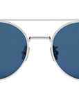 DiorBlackSuit R6U Silver Geometric Sunglasses