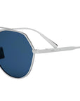 DiorBlackSuit R6U Silver Geometric Sunglasses