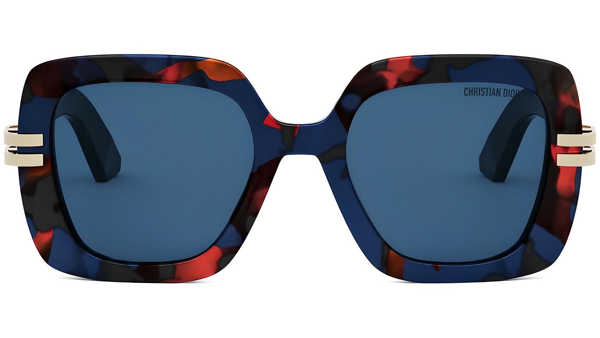 CDior S2I Coloured Havana Square Sunglasses