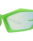 Giv Cut Green Geometric Sunglasses