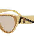 Fendi First Yellow Round Sunglasses