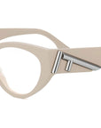 Fendi First Ivory Cat Eye Eyeglasses