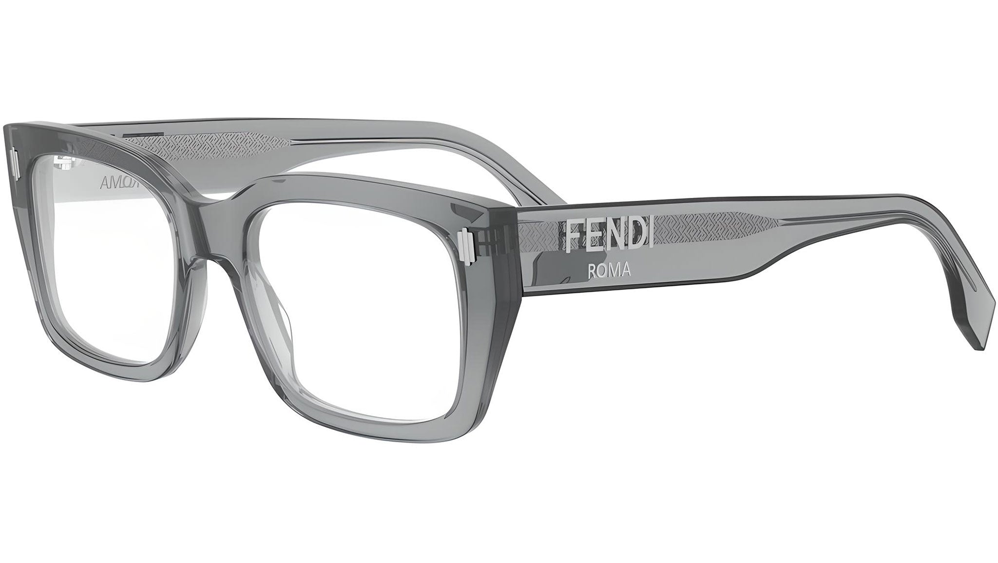 Fendi Roma Grey Square Eyeglasses