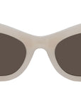 Pearl Brown Oval Sunglasses