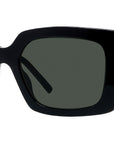 Pearl Black Square Sunglasses