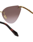 Serpenti Light Gold Cat Eye Sunglasses