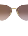 Serpenti Light Gold Cat Eye Sunglasses