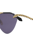 Serpenti Light Gold Cat Eye Sunglasses