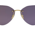 Serpenti Light Gold Cat Eye Sunglasses