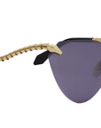 Serpenti Light Gold Cat Eye Sunglasses