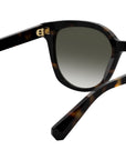 B.zero1 Dark Havana Butterfly Sunglasses