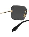 Serpenti Light Gold Geometric Sunglasses