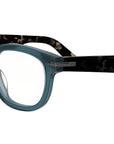 DiorBlackSuitO R4I Blue Oval Eyeglasses