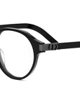 CD IconO R1I Black Geometric Eyeglasses