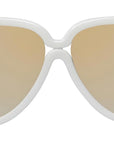 Wave Mask White Pilot Sunglasses