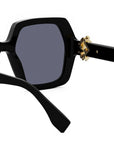 FF Diamonds Black Square Sunglasses