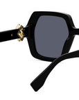 FF Diamonds Black Square Sunglasses