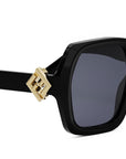 FF Diamonds Black Square Sunglasses