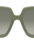 FF Diamonds Green Square Sunglasses