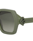 FF Diamonds Green Square Sunglasses