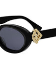 FF Diamonds Black Cat Eye Sunglasses