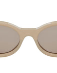 FF Diamonds Beige Cat Eye Sunglasses