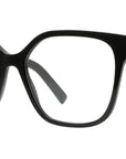 4G Black Geometric Eyeglasses