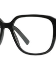 4G Black Geometric Eyeglasses