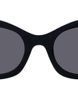 4G Black Oval Sunglasses