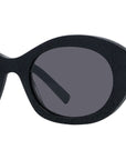 4G Black Oval Sunglasses