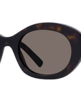 4G Dark Havana Oval Sunglasses