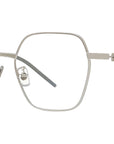 GV Speed Silver Geometric Eyeglasses