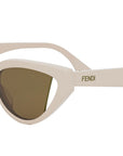 Fendi Way Ivory Cat Eye Sunglasses