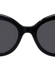 Slim Black Geometric Sunglasses