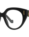 Anagram Black Geometric Eyeglasses